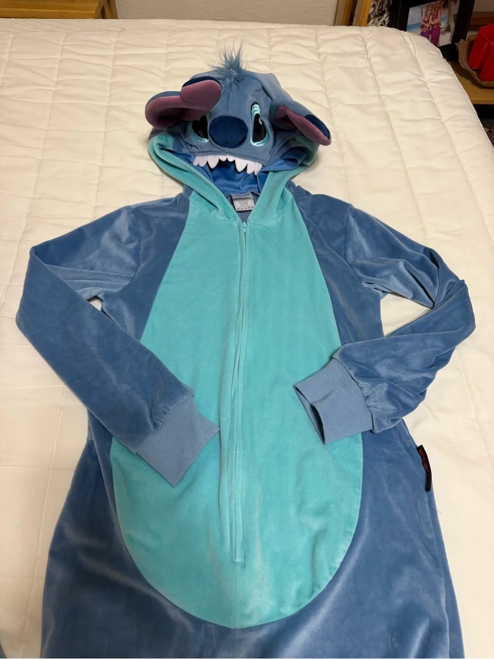 💥 KIDS Stitch Plush Onesie - Blue & Teal Character Halloween Costume